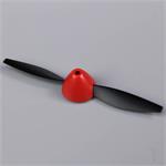 Propeller + Spinner zu Mini P51D Rot