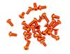 Screw set alu top/side orange 411 (28) (SER401622)