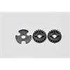 Pully middle 19T + spacer (3) (SER401360)