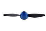 Propeller + Spinner zu Mini P51D Blau