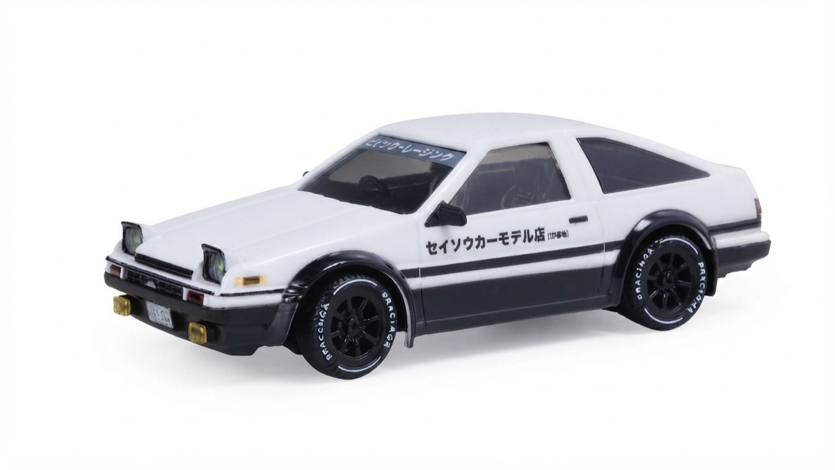 1:43 4WD Drift/Race Car AE86 TRUEND RTR - weiss